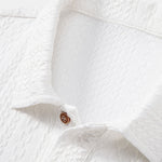 Textured Jacquard Knit Polo Shirt