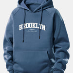 Brooklyn Print Drawstring Hoodie