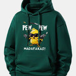 PEW PEW MADAFAKAS Chicken Print Relax Fit Hoodie
