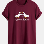 Regular Fit Goose Fist Bump Print Cotton T-Shirt