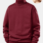 Teddy Fleece Lined Turtle Neck Sweatshirt