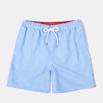 Vertical Striped Drawstring Swim Shorts