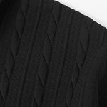 Relax Fit Twisted Jacquard Polo Sweatshirt