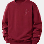 Faith Print Relax Fit Sweatshirt