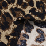 Men's Leopard  Corduroy Lapel Casual Long Sleeve Shirt