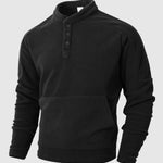 Men's slim-fit long-sleeved stand-up collar simple casual sweatshirt