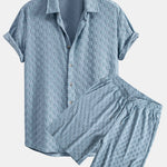 Checkerboard Terry Shirt & Shorts