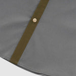 Men's Color Block Patchwork Casual Button-Down Long Sleeve Shirt