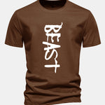Regular Fit Beast Print Cotton T-Shirt