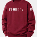 American Freedom Print Relax Fit Sweatshirt
