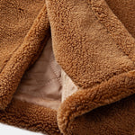 Relax Fit Warm Teddy Fleece Long Coat