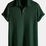 3 Pieces Knitted Waffle Polo Shirt