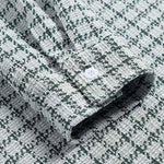 Men's Houndstooth Texture Plaid Casual Long Sleeve Shirt