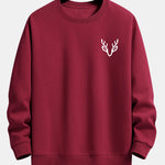 Head Deer Print Relax Fit Sweatshirt