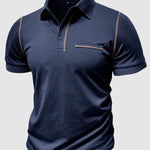 Men's business casual lapel short-sleeved polo