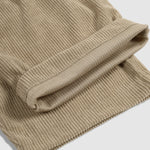 Men's Textured Half Button Corduroy Long Sleeve Shirt and Casual Pants Set