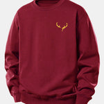 Reindeer Print Relax Fit Sweatshirt