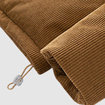 Men's corduroy thickened stand collar Puffer Jacket