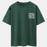 Cool Dads Club Print Drop Shoulder Oversize T-Shirt