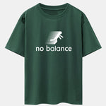 No Balance Print Drop Shoulder Oversize T-Shirt
