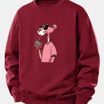 Pink Panther Print Relax Fit Sweatshirt