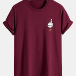 Regular Fit Duck You Print Cotton T-Shirt