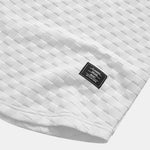 Checkerboard Jacquard  Arc Hem Hooded T-Shirt & Checkerboard Jacquard Shorts