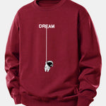 Dream Astronaut Print Relax Fit Sweatshirt