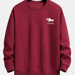 Shark Print Relax Fit Sweatshirt