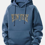 Camouflage New York Print Drawstring Hoodie