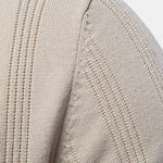 Stripe Knit Polo Shirt