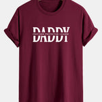 Regular Fit Daddy Print Cotton T-Shirt