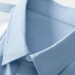 Linen Look Contrast Button Up Shirt