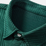 Stripe Jacquard Button Up Shirt