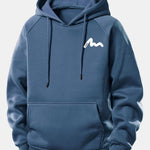 Letter Print Drawstring Hoodie