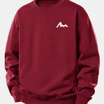 Letter Print Relax Fit Sweatshirt