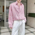 Retro Casual Collared Tassel Shirt