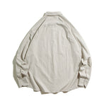 Japanese Striped Loose-fitting Long-sleeved Shirt