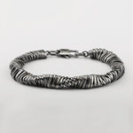 Buddha Stones 925 Sterling Silver Vintage Twisted Design Wealth Healing Chain Bracelet (Extra 30% Off | USE CODE: FS30)