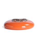 Buddha Stones Persimmon Ceramic Meditation Healing Incense Burner Incense Holders