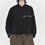 Women's Line Embroidered Collared Shirt