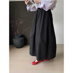 Elastic Waist Loose Casual Long Skirt