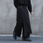 Casual Drapey Multi-piece Two-way Wide-leg Culottes