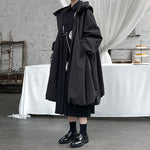 Warm Loose-fitting Hooded Wool Coat