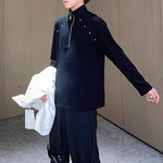 Turtleneck Zippered Bottoming Shirt