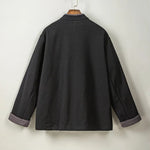 Fleece Lined Warm Padded Frog Button Hanfu Cardigan