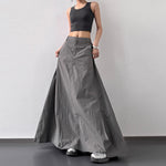 Women's High-Waisted Slit Skirt