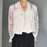Hollow Stitching Lapel Short Jacket