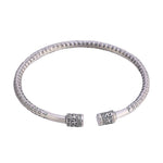 Buddha Stones Tibetan Heart Sutra White Copper Luck Bracelet