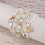 Elegant Crown Pearl Bracelet Set